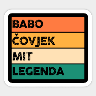 Babo Bosnia Father Bosnian Dad Balkan Bosna Sticker